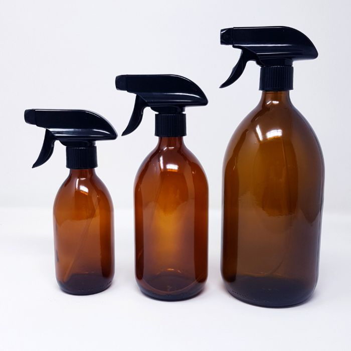 Botella de vidrio con pulverizador 500 ml • Usar y Reusar