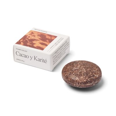 Champú sólido Cacao y Karité: Cabellos rizados, dañados y teñidos
