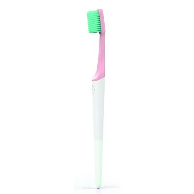 TIO: Cepillo dientes bioplástico suave rosa
